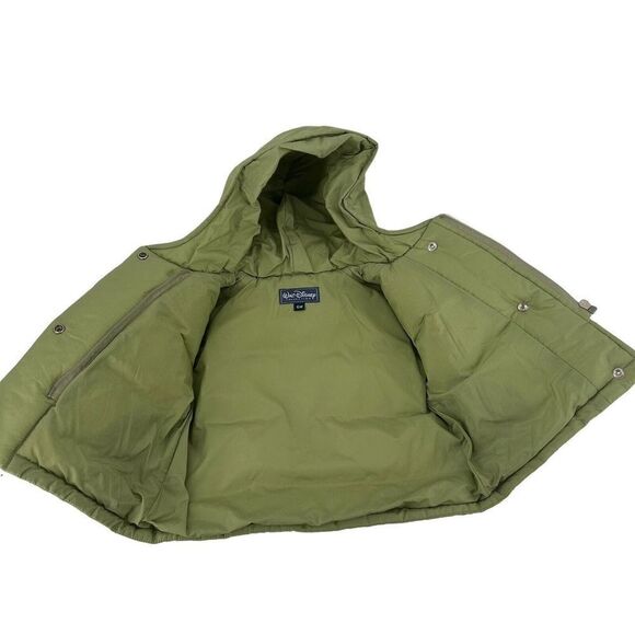 Walt Disney Collection Puffer Jacket Green Minnie Mouse Hooded Baby Girl 6 Month - Picture 7 of 8